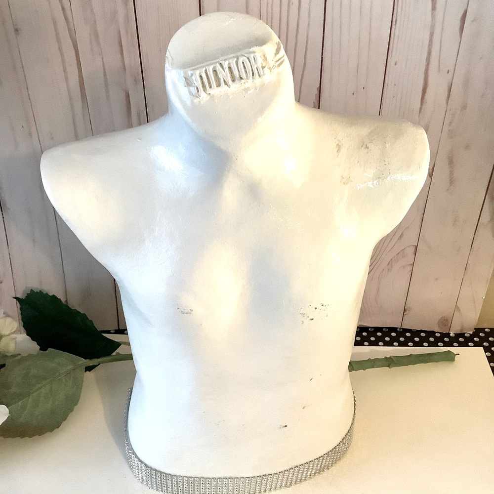 Half body mannequin junior child white